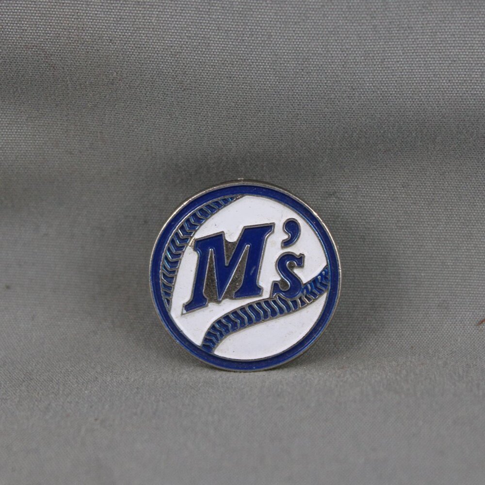 Seattle Mariners Pin (VTG) - 1990s Baseball Logo by Ace - Stamped Pin